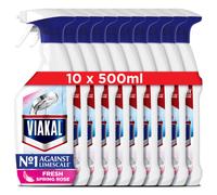 Viakal Limescale Remover Spray, Bathroom Cleaner Spray, Fresh Spring Rose Scent, 5 Litre (500 ml x 10), Toilet Cleaner Limescale Remover