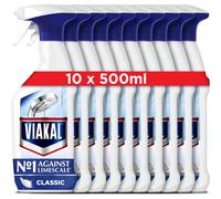 Viakal Limescale Remover Spray, Classic, Cleaning Products, Bathroom Cleaner Spray, 5 Litre (500 ml x 10), Toilet Cleaner Limescale Remover