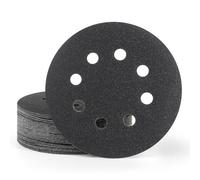 Viaky 36Pcs 125mm Wet Dry Sanding Discs, Hook and Loop Random Orbital Sander Pads 120 Grit | Silicon Carbide Sandpaper for Wood, Metal, Furniture & Auto Polishing