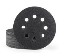 Viaky 36Pcs 125mm Wet Dry Sanding Discs, Hook and Loop Random Orbital Sander Pads 80 Grit | Silicon Carbide Sandpaper for Wood, Metal, Furniture & Auto Polishing