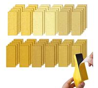 Viaky Sanding Paper 61Pcs, 30 x 93mm Sandpaper Mixed 80 120 180 240 400 600 Assort Grit, Hook and Loop Assortment Sand Paper with Detail Sanding Tools for Car, Wood, Walls, Detail Corner Polishing