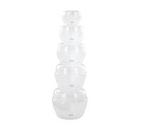 Vial à Maquillage 5Pcs Loisir Voyage Accessory de Voyage Trousse de Toilette, White., Accessories