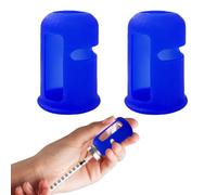 Vial Bottle Protector Case for Diabetes, Fits 10ML in-sulin Vial, Reusable Flexible Silicone Guard Sleeve Organizer for Prevent Breaking, 2 PCS