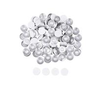 Vial Caps 300Pcs 20mm Aluminum Flip Off Caps for Medical Vials Red White Black Blue for Mini Glass Bottles(White)