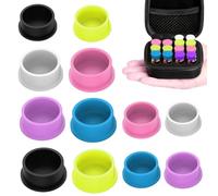 Vial Cover - 6-Colors Silicone Sample Storage Protection - Bottle Lid for Glass Bottles - for Daily Liquids Oil Drink Perfume Party Fridge