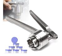 Vial Crimper - Aluminum-Plastic & 304 Stainless Steel Portable Sealing Machine, Effort Saving Glass Bottle Sealing Tool, 13-32mm