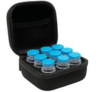 Vial Holder, Peptide Case, Peptide Storage Case, Insulin Travel Case, Insulin Fridge Travel Storage Case, Black Secure & Compact Peptide Fridge Case Fits Standard 10ml U-100 Vials
