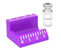 Vial Label Applicator - Stainless Steel Aluminum 3ml 10ml | Label Applicator Bottle Tool, Precise Reusable Manual Labeler | Essentiall Oil Container Stickering Device for Small Jars and Travel Use