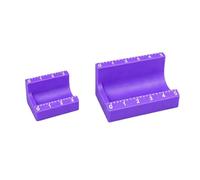 Vial Labeling Holder Curved Cradle Alignment, Purpless Two, Purpless Two | Block PET Bio Polymer Bottle Positioning Aid Maker Table Workflow Organizer