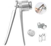 Vial Manual Crimper, Stainless Steel Perfume Vial Sealing Machine, Hand held Capping Machine, Full Aluminum13-32mm, Fast Capping, Professional Vial Manual Crimper.(32mm)