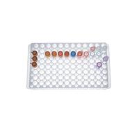 Vial Rack Tube Rack Double Panel 96 Positions For Microcentrifuge Tubes 0.2-1.5ml