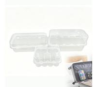 Vial Storage Case Fridge Organizer 3 Pack Multi Size 3ml 5ml 10ml Peptide Holder Stackable Transparent Plastic Box Clear Bottle Tray Racks Refrigerator Lab Laboratory Container Shelves