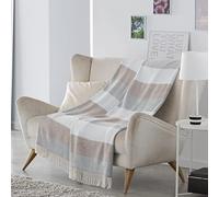 VIALMAN Plaid Nepal, Beige, 132 x 170 cm