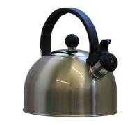 Boil It Stainless Steel Whistling Gas Kettle Camping Caravan Motorhome Cordless