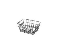 WENKO Viana Trendy Storage Basket for Bathrooms, Guest Toilet and Home, Black, 18 x 25 x 12 cm