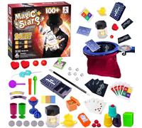 VIANBYE Magic Set - Magic Tricks for Kids 24 in 1 Magician Performance Props Kit with Wand Cards - Kids Toy with Beginner Video Instructions Christmas Birthday Gift for 5 6 7 8 9 10 11 Boys Girls