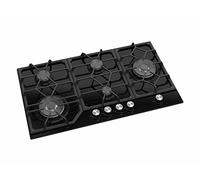 ViandPro VP-H905BL 90cm 5 Burner Black Gas Hob with 2 Dual Wok Burners