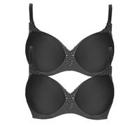 VIANIA! 2 Pack Underwired Spacer Bra Carola 151414 Volcano 38C
