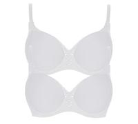 VIANIA! 2 Pack Underwired Spacer Bra Carola 151414 White 38D