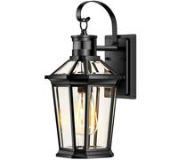 VIANIS Motion Sensor Outdoor Wall Lights, Dusk to Dawn Exterior Light Fixtures Wall Mount, Waterproof Modern Black Outside Front Porch Light, Anti-Rust Aluminum Outdoor Wall Sconce for House Garage