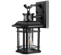 VIANIS Outdoor Light Fixture with Motion Sensor, Dusk to Dawn Modern Exterior Porch Lights Wall Mount, Anti-Rust 100% Aluminum Outdoor Wall Lantern, Black Outdoor Wall Light for Garage Backyard