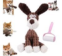 Vianys Bite Buddy, Vianys Bitebuddy, Shirem Bite Buddy, Rechol Rechol Bite Buddy Dog Toy, Resistant Squeaky Dog Toys for Chewers, Cute Soft Dog Toys for Teeth Cleaning (Brown)