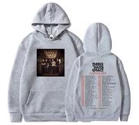 Viaopo Hoodies Men's Sportswear Pullovers Three Days Band Grace Merch Y2K Hip-hop Style Printed Sweatshirts Comfortable Hoody Side-seam Pockets Men's and Women's Top XS-4XL-Grey||m