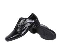 Viaoragiosa Latin Dance Shoes Man,Men's Low-heeled Dance Shoes,Salsa Latin Tango Practice Shoe For Male,Suede Sole,Rubber Sole,Soft Leather,for Modern,Samba,Rumba,Ballroom