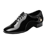 Viaoragiosa Men Breathable Leather Ballroom,Men'S Ballroom Dance Shoes,Latin Dance Shoes Lace-Up,Low Heel,4cm,Non-Slip,Wear-Resistant,For Salsa Latin Tango Dancing,Rumba Ballrooms