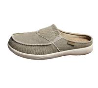 Viaoragiosa Mens Backless Slip On Sneakers Shoe,Men'S Backless Sneakers,Mens Breathable Mules Soft,Men'S Heelless Casual Mule Shoes,Canvas Sneaker,Comfortable,Flat,For Outdoor,Summer