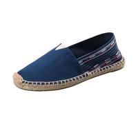 Viaoragiosa Men's Canvas Slip On Casual,Low Top Slip On Canvas Shoes Men,Breathable,Wear Resistant,Lightweight,Suitable for Walking,Traveling,Playing at The Beach,Shopping,Dating Dark Blue
