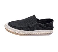 Viaoragiosa Men's Canvas Slip On Casual,Low Top Slip On Canvas Shoes Men,Wear Resistant,Lightweight,Not Easy to Deform,Suitable for Walking,Traveling,Playing at The Beach,Shopping Black