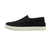 Viaoragiosa Men's Canvas Slip On Casual,Men's Canvas Wide Version Canvas Shoes,Wear Resistant,Lightweight,Flexible,Suitable for Walking,Traveling,Playing at The Beach,Shopping Black