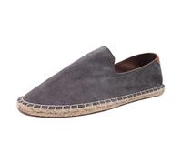 Viaoragiosa Men's Slip On Flat Canvas Shoes,Canvas Shoes for Men,Breathable,Wear Resistant,Lightweight,Suitable for Walking,Traveling,Playing at The Beach,Shopping,Watching Movies Silver