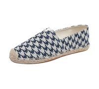 Viaoragiosa Men's Slip On Flat Canvas Shoes,Men's Canvas Slip On Casual,Wear Resistant,Lightweight,Fitting,Suitable for Walking,Traveling,Playing at The Beach,Shopping,Dating Blue