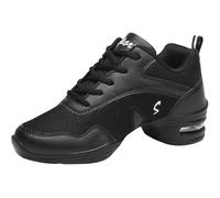 Viaoragiosa Split Sole Dance Trainers,Womens Dance Sneakers,Athletic Walking Dance Sneakers,Dance Sneakers For Women,Breathable Air Cushion Comfy Mesh Suitable For Trainers,Dancer,Dance Learner