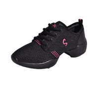 Viaoragiosa Womens Dance Sneakers,Ladies Split Sole Walking Dance Sports Shoes,Breathable Dance Trainers Line Dancing Shoes,Womens Mesh Split Sole,Comfortable,For Gym Sport Aerobics Cheerleading