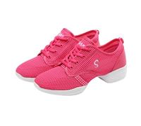 Viaoragiosa Womens Dance Sneakers,Ladies Split Sole Walking Dance Sports Shoes,Women's Jazz Dance Sneakers,Breathable Dance Sneakers,Easy To Put On And Take Off,For Jazz,Latin,quickstep