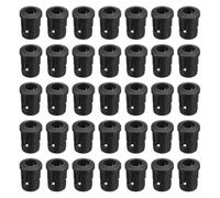 VIAPUICE 5mm LED Socket 50 Pcs - LED Lamp Holder Clip, Plastic Bezel Mount for Emitting Diode Panel Mount Display Lighting Round Lamp Bulb Fixture, Black