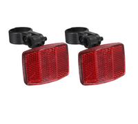 VIAPUICE Bike Rear Reflectors 2Pcs Red Black Bicycle Seat Post Reflector
