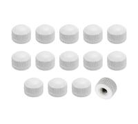 VIAPUICE Lamp Screw Cap M4x10.8mm, 14Pcs Knurled Threaded Cap Nuts | Decorative Lamp Shade Finial Knob Replacement Parts for Light Fixture Decor Repair Household DIY, White