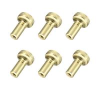 VIAPUICE Lamp Turn Knobs On/Off Lamp Twist Switch Socket Key 6 Pcs Gold | Metal Twist Knob 20x12mm Lighting Accessories Replacement DIY for Light Socket Ceiling Fans Floor Table Fixtures