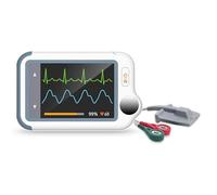 VIATOM Checkme Lite Plus EKG Monitor with Pulse Oximeter | 20s EKG & SpO2 Measurement | Bluetooth Heart Rate Monitor for Adults & Children | Portable Sensor with App (iOS/Android) for Home Use