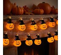 Viawispp Halloween Lights Pumpkin String Lights 3M 20 LED for Party