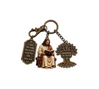 Viawispp Jesus Keychain Religious Small Inspirational Blessing Jewelry