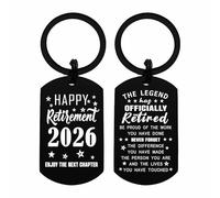 Viayen 2025 Retirement Gifts for Women Men Coworkers - The Legend has Officially Retired Keyring Decorations