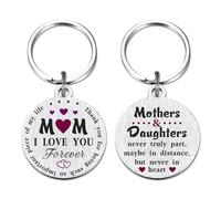 Viayen Christmas for Mum Gifts - Gifts for Mum Birthday Keyring Mother&Daughter Never Apart Valentines Wedding Easter Presents