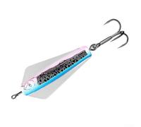 VIB Lure Devil Fishing Bait Spinner Constructed with ABS and Metal for Graceful Swimming and Saltwater Application (20g5.6cm blue pink)