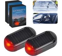 Vibbang 2 Pcs Electromagnetic Car Defroster, Windscreen Defroster, Solar Electromagnetic Car Deicer device, Fast and Efficient Anti-Freeze Snow Removal Tool