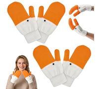 Vibbang 2 PCS Silly Goose Gloves, Goose Gloves Winter for Cozy Hands, Cute Mittens Women, Stocking Fillers for Women, Mittens Kids for Outdoor Activities Running Cycling and Daily Cold Protection